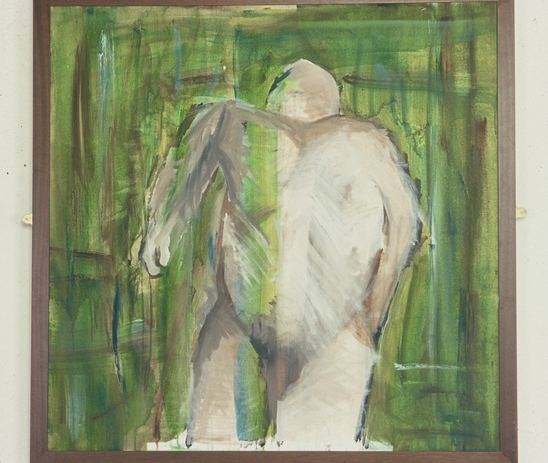 Attention---Acrylic-on-canvas-with-brown-frame-Jan-March-2003