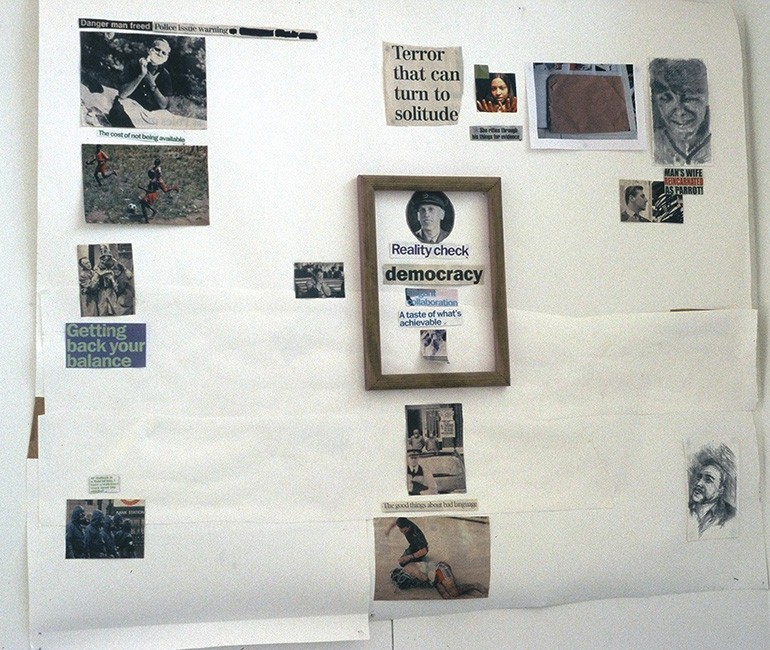 2nd-year-M.A.-Wall-Sketchbook-Archive--with-Carolyn-Flood-,-mixed-media-March-2005