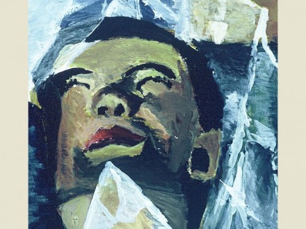 Degree-2nd-Year-'Heads-Will-Roll'-detail---Acrylic-on-Canvas-October-1995---Feb-1996-3ftx5ft