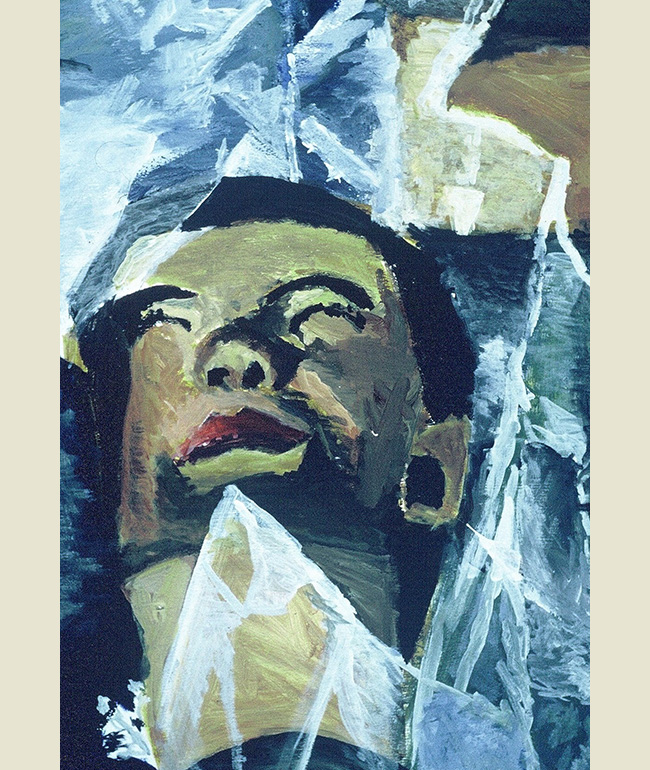 Degree-2nd-Year-'Heads-Will-Roll'-detail---Acrylic-on-Canvas-October-1995---Feb-1996-3ftx5ft