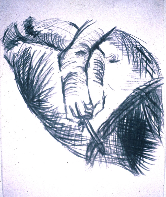 Feet-First-Project-A1-charcoal-drawing---Foundation-Course-March-April-1994