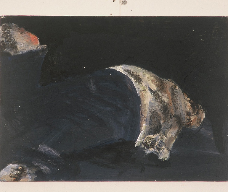 Self-Portrait-2---Acrylic-on-small-hardboard-Jan-2001