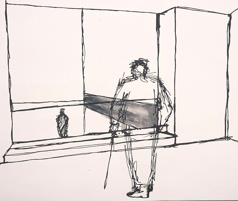 World-Leader---Marker-Pen-with-Acrylic-Paint-on-Canvas-March-2004-5ft-x-3ft