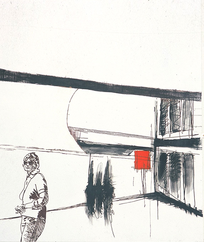 World-Trade-Center-Interior---Marker-Pen-with-Acrylic-on-Canvas-May-June-2003-4ft-x-4ft