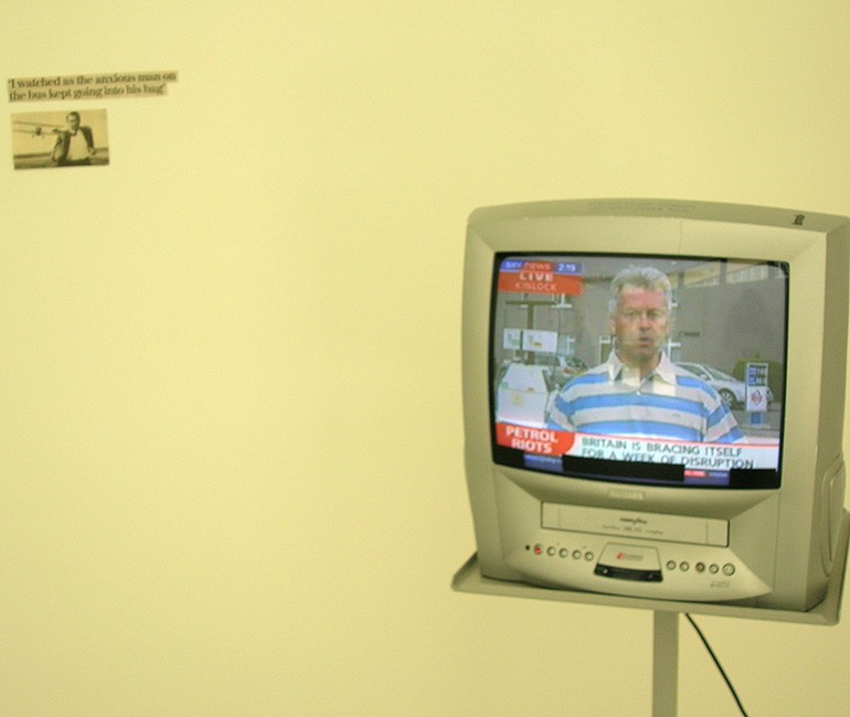 M.A. Show - Installation June 2005 with Carolyn Flood. Image 5